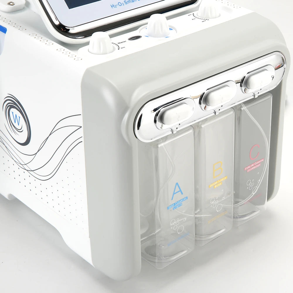 Neues 7-in-1 Wasser-Dermabrasionsgerät Tiefenreinigungsmaschine Wasserstrahl Hydro Diamond Gesichtsreinigung zur Entfernung abgestorbener Haut für den Salongebrauch