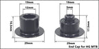Fahrrad Micro Spline Freilauf MTB Rennrad Naben Konverter Endkappe Adapter 11/12 Fach MS HG DT Nabenkörper Treiber für XD DT240/350