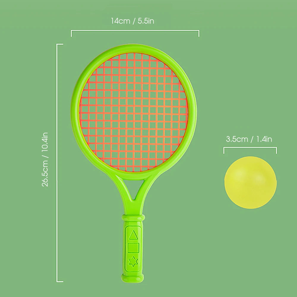 Kinder Tennisschläger Set Kinder Lustiges Tennis mit Bällen für Haus Garten Strand Outdoor Schultraining Sport 2020 Neu