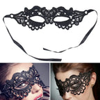 Damen Karnevalsmaske Hohle Spitze Maskerade Gesichtsmaske Prinzessin Abschlussball Party Requisiten Schwarze Augenmaske Halloween Kostüm für Frauen