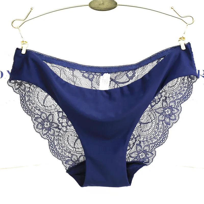 Damen Spitzenhöschen Sexy Transparenter Slip Niedriger Bund Baumwollzwickel Slips Übergröße Damenunterwäsche Dessous Neu Heißer Verkauf