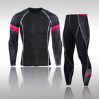 Herren Kompressions-Sportanzug Schnelltrocknend Schweißableitend Fitness Training MMA Kit Rashguard Herren Sportbekleidung Jogging Laufbekleidung