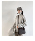 CHIC VEN Koreanischer Damen Pullover Lockerer Rollkragenpullover Warme Einfarbige Pullover Strickwaren Basic Female Tops Herbst Winter 2022