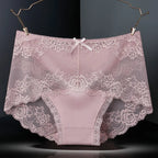 7 Stück Baumwoll-Damenunterwäsche, Spitze, transparente Höschen, bequeme, antibakterielle Übergrößen-Hosen, weibliche sexy Dessous