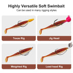 ESFISHING Angelköder Easy Shiner 100mm125mm155mm 200mm pesca isca artificial Silikonköder Leurre Souple Hecht Barsch
