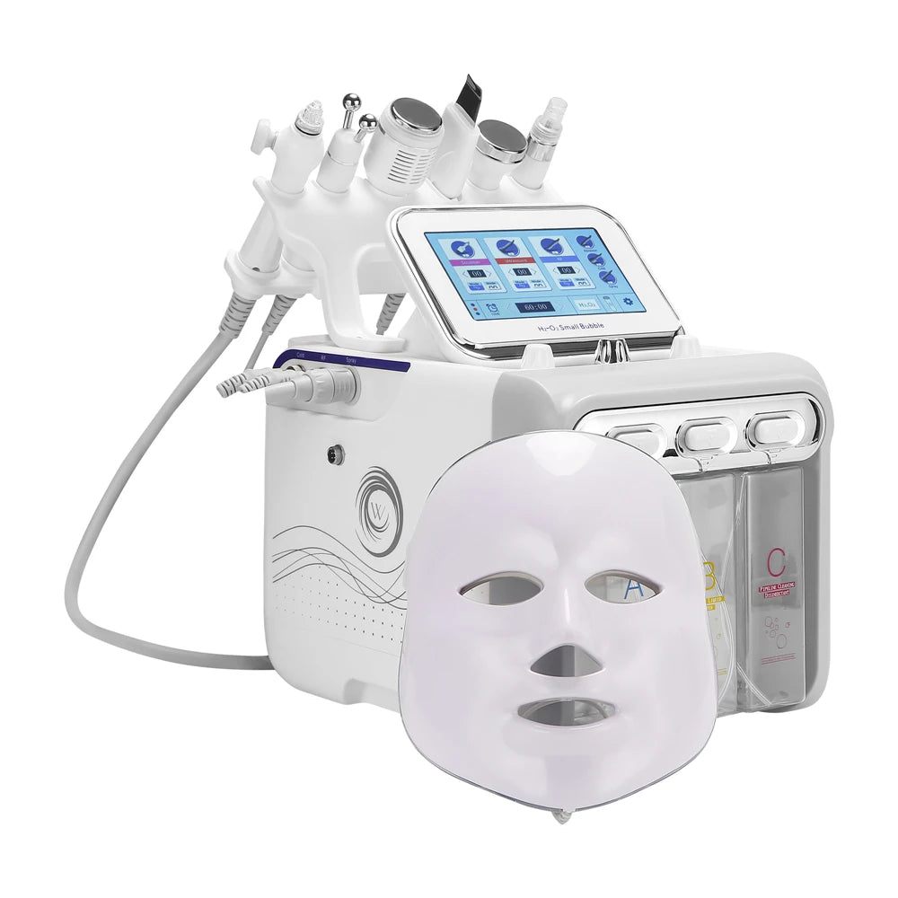 Neues 7-in-1 Wasser-Dermabrasionsgerät Tiefenreinigungsmaschine Wasserstrahl Hydro Diamond Gesichtsreinigung zur Entfernung abgestorbener Haut für den Salongebrauch