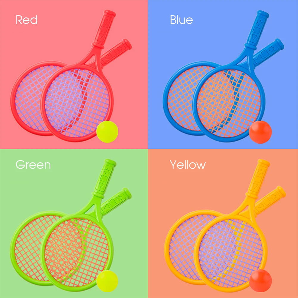 Kinder Tennisschläger Set Kinder Lustiges Tennis mit Bällen für Haus Garten Strand Outdoor Schultraining Sport 2020 Neu
