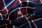 Herren-Hausanzüge Langärmelige Hosenanzüge für Herbst und Winter Pyjamas für Herren Flanell Kariertes Design Pyjamas für Herren