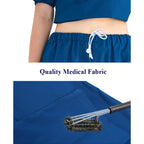 V-Ausschnitt Medizinische Uniform Sets für Damen Dreieckiger Ring Melange Schmale Stilloutfits Zahnärztliche Krankenhaus Arbeitsanzüge 202