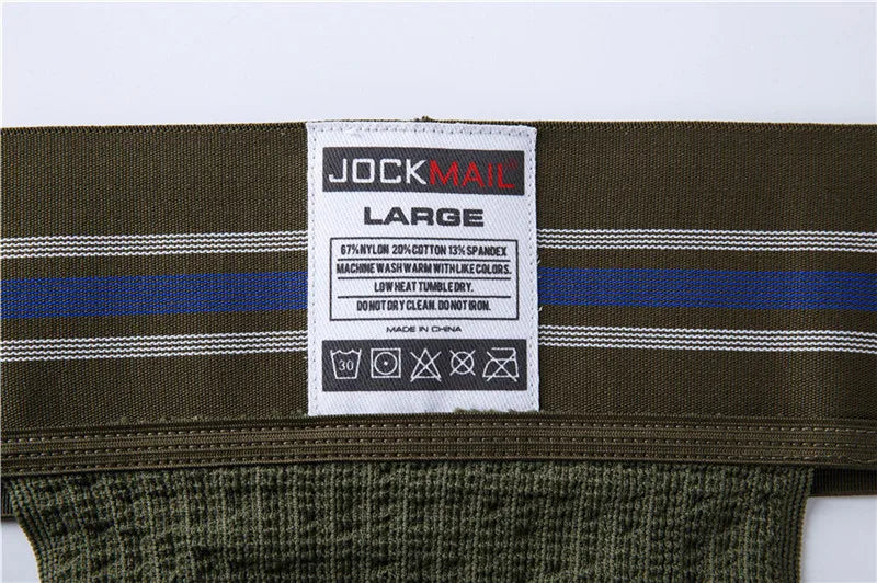 JOCKMAIL sexy Herren Unterwäsche Jockstrap Homme Herren Jockstrap Unterwäsche Herren String Jockstrap Gay Jockstrap Baumwolle Atmungsaktiv weiß