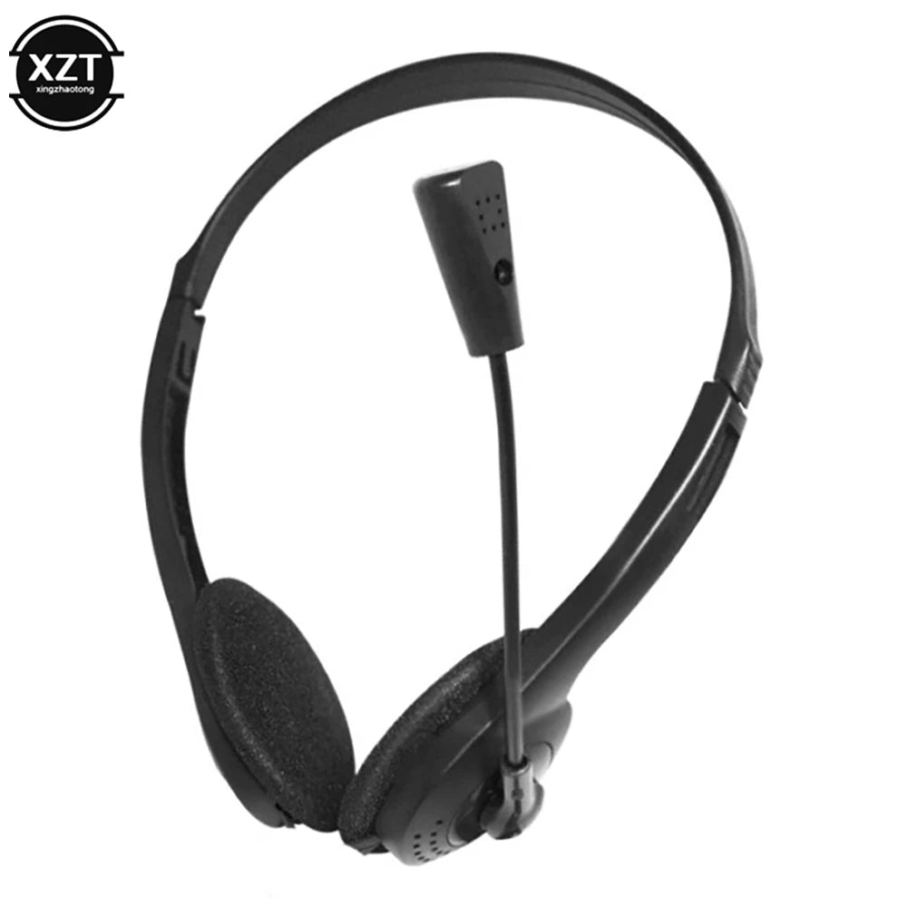 3,5mm kabelgebundenes Stereo-Headset, geräuschunterdrückende Ohrhörer mit Mikrofon, Gaming-Kopfhörer für Computer, Laptop, Desktop