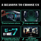 Virtual Reality VR Brille IMAX Riesiger Bildschirm HD 3D Brille Google Cardboard Box VR Headset Helm für 5-7" Telefon, unterstützt Gamepad