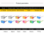 X-TIGER Radsportbrille Polarisierte Brille Fahrradbrille Sport Herren Photochrome Sonnenbrille MTB Rennrad Brille 3/5 Gläser