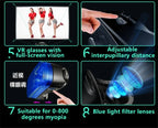 Virtual Reality VR Brille IMAX Riesiger Bildschirm HD 3D Brille Google Cardboard Box VR Headset Helm für 5-7" Telefon, unterstützt Gamepad