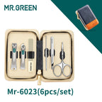 MR.GREEN Maniküre-Set Farbkontrast Nagelknipser Schneider Werkzeuge Kits Edelstahl Pediküre Reiseetui für Mann Frau