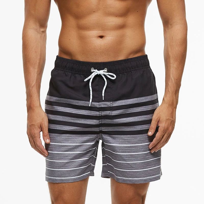 Escatch Schnelltrocknende Sommer Badeshorts für Herren, Beach Boardshorts, Badehosen für Männer, Schwimmhosen, Herren Sportbekleidung, Strandmode, Fitness Übergrößen