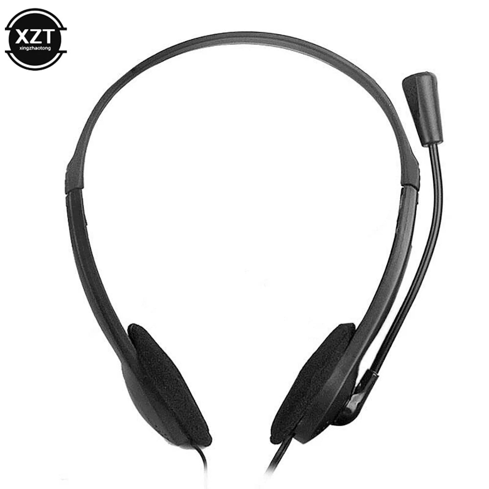 3,5mm kabelgebundenes Stereo-Headset, geräuschunterdrückende Ohrhörer mit Mikrofon, Gaming-Kopfhörer für Computer, Laptop, Desktop