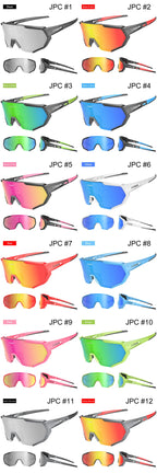 X-TIGER Radsportbrille Polarisierte Brille Fahrradbrille Sport Herren Photochrome Sonnenbrille MTB Rennrad Brille 3/5 Gläser