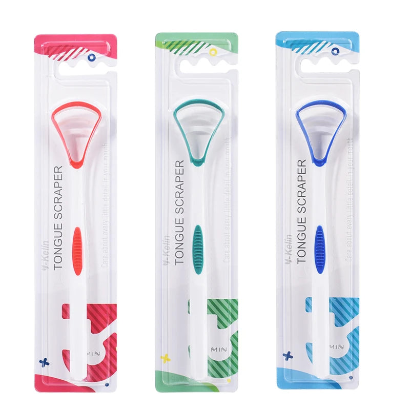 Y-Kelin Zungenschaber Mundreiniger Bürste Frischer Atem Zungenreiniger Zahnbürste Hygiene-Pflege-Tools
