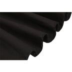 Damen-Laufsteg Baumwolle Retro Vintage Rock Schwarz Faldas High Waist A-Linie Rockabilly Jupe 50er Swing Tellerrock Pin Up Skater