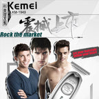 Kemei 1949 Ganzmetall-Haarschneider Professioneller Clipper für Friseure Wiederaufladbarer Elektrischer Herren-Bartrasierer Haarschneidemaschine