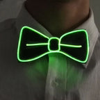 Luminous Bow Tie Neon Light Trendy Costume Accessories Glowing Acrylic LED Tie For Halloween Cosplay Costume Music Dancing
