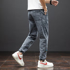 Frühling Sommer Schwarz Blau Cargo Jeans Herren Streetwear Denim Jogger Hosen Herren Baggy Harem Jean Hosen Übergröße