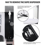 Einfach-/Doppel-/Dreifach-Seifenspender 350ml zur Wandmontage, Duschbad-Shampoo-Spender, Flüssigseifenbehälter, Bad-Accessoires