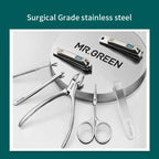 MR.GREEN Maniküre-Set Farbkontrast Nagelknipser Schneider Werkzeuge Kits Edelstahl Pediküre Reiseetui für Mann Frau