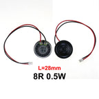 1X 8 Ohm 8R 0,5W Mini ultradünner Hornlautsprecher Durchmesser 20mm 23mm 28mm 30mm 36mm 40mm 50mm 57mm mit P2.0 Anschlusskabel