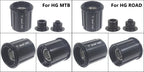 Fahrrad Micro Spline Freilauf MTB Rennrad Naben Konverter Endkappe Adapter 11/12 Fach MS HG DT Nabenkörper Treiber für XD DT240/350