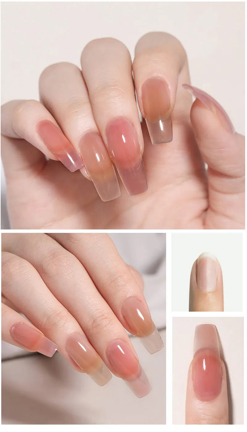 LILYCUTE 15ml Verlängerungsgel-Nagellack-Set Quick Nail Prolong mit Verlängerungsform-Nagelspitzen Acryl-Lösung Maniküre-Werkzeug-Kit