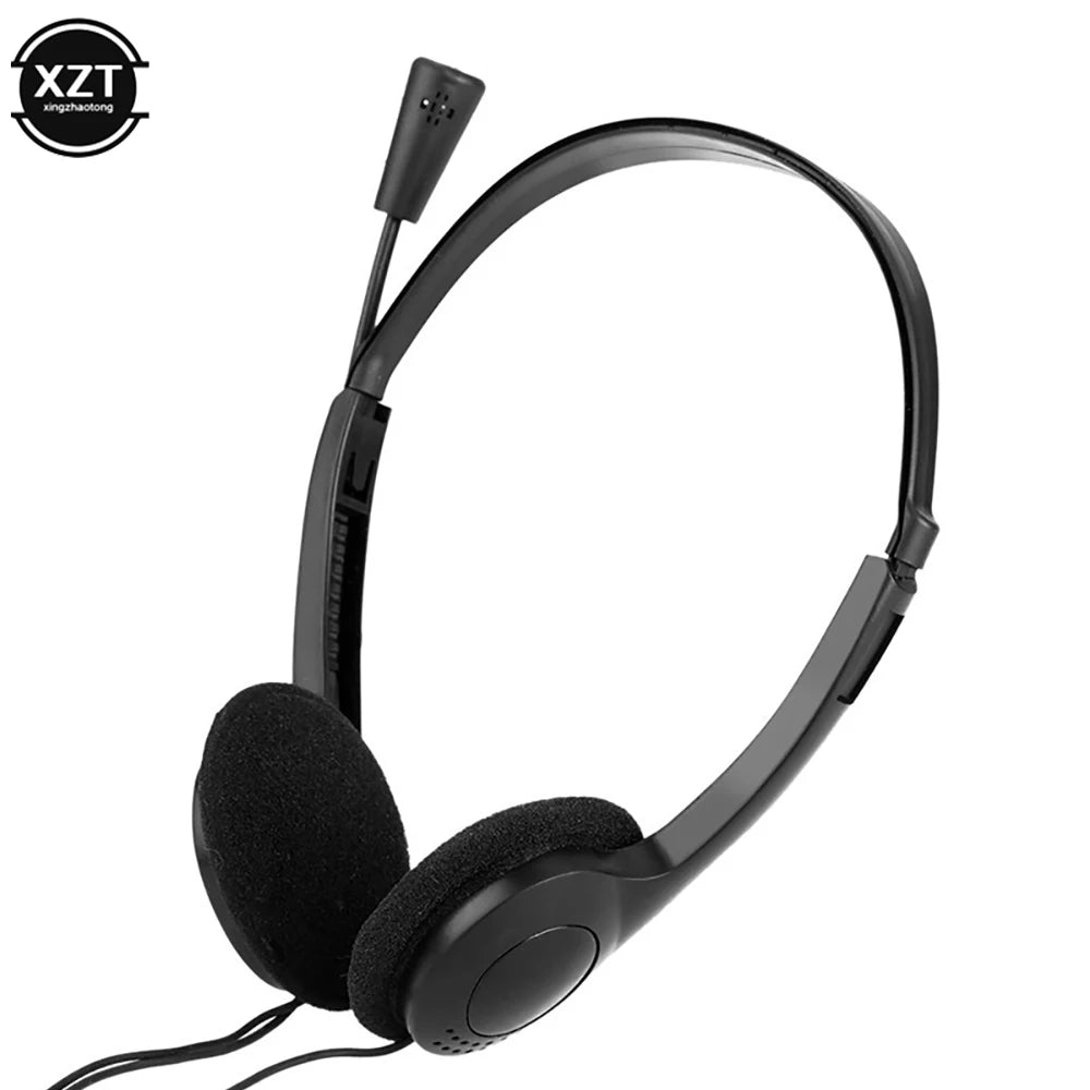 3,5mm kabelgebundenes Stereo-Headset, geräuschunterdrückende Ohrhörer mit Mikrofon, Gaming-Kopfhörer für Computer, Laptop, Desktop