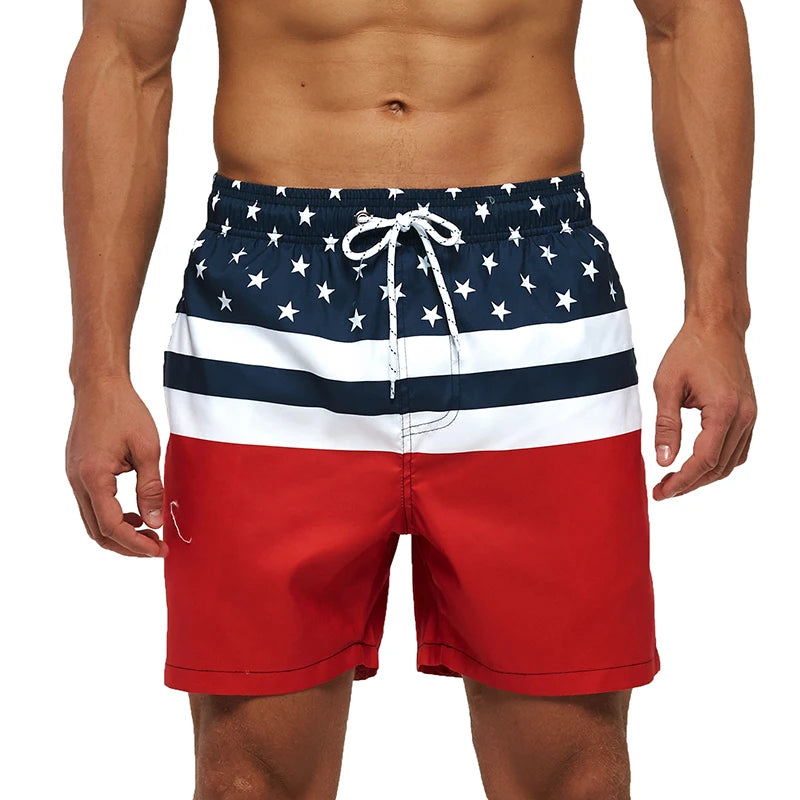 Escatch Brand Sommer Herren Shorts Mode Polyester schnelltrocknende Boardshorts Männer Sport Gym Badehose Surf Badeshorts für Herren