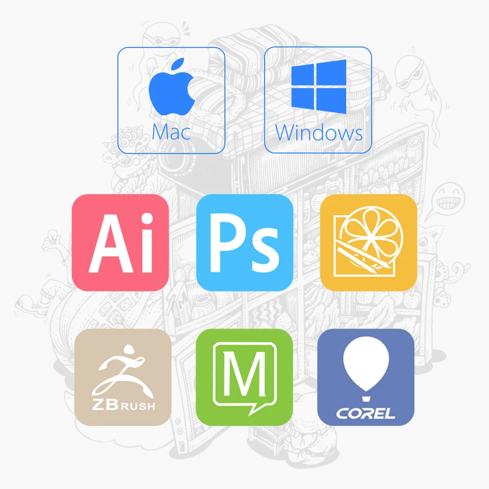 XPPen Star G640 Grafiktablett 6 x 4 Zoll, 8192 Druckstufen, unterstützt Windows, Mac, Digitales Zeichentablett für Zeichnen & OSU-Spiel