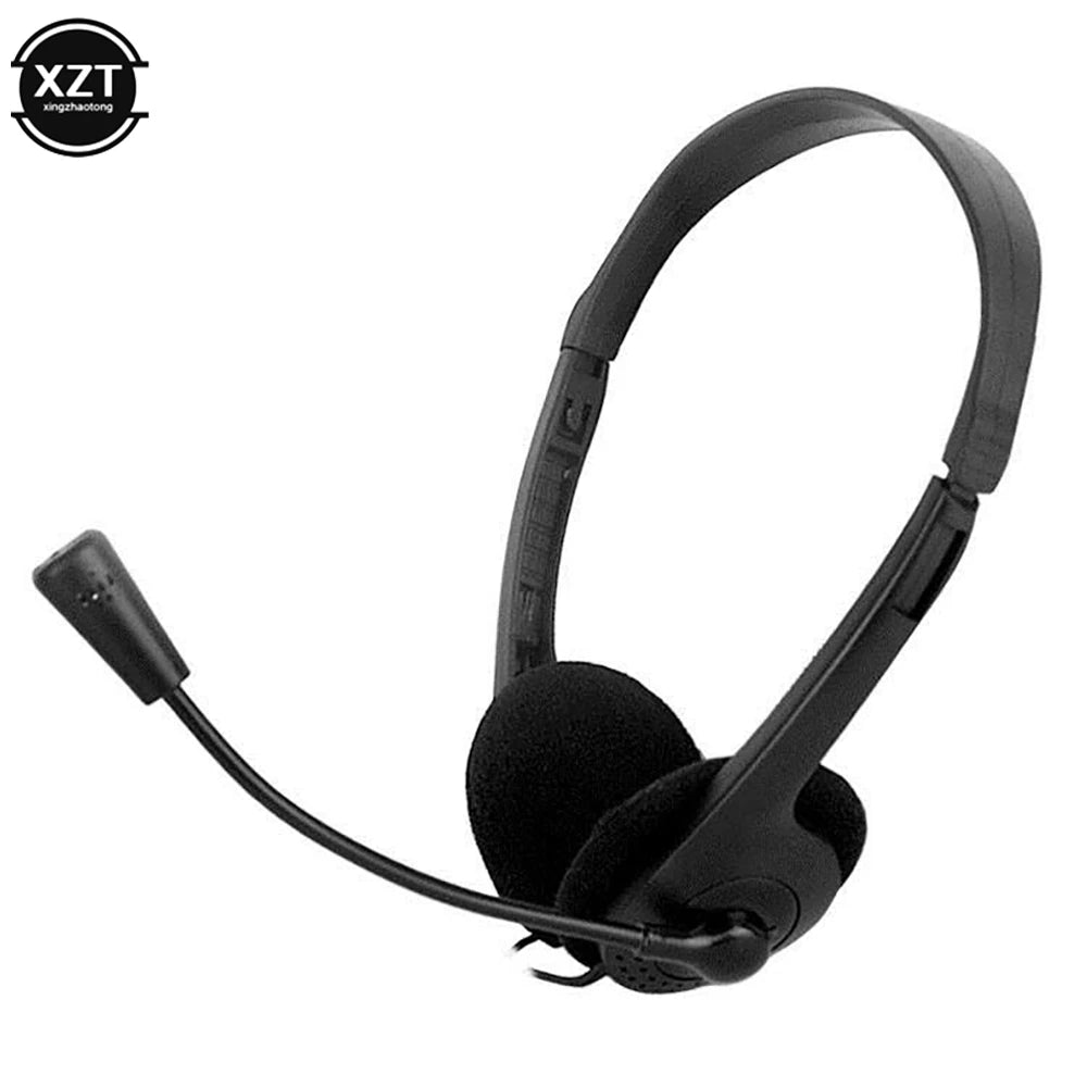 3,5mm kabelgebundenes Stereo-Headset, geräuschunterdrückende Ohrhörer mit Mikrofon, Gaming-Kopfhörer für Computer, Laptop, Desktop