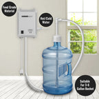 SucceBuy Flaschenwasser-Dosierpumpe mit PE-Schlauch 3,8 L/Min 2,8 bar für Kaffee-/Teemaschine Wasserspender Kühlschrank Eisbereiter
