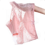 7 Stück Baumwoll-Damenunterwäsche, Spitze, transparente Höschen, bequeme, antibakterielle Übergrößen-Hosen, weibliche sexy Dessous