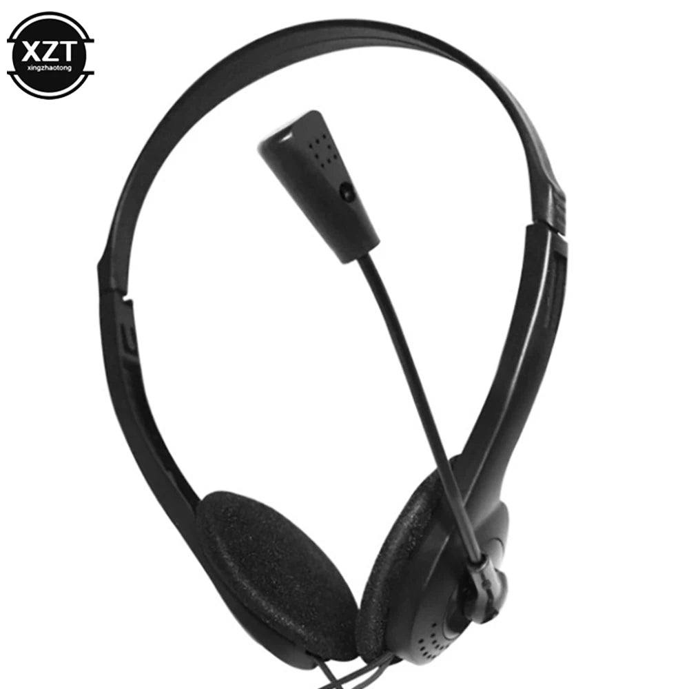 3,5mm kabelgebundenes Stereo-Headset, geräuschunterdrückende Ohrhörer mit Mikrofon, Gaming-Kopfhörer für Computer, Laptop, Desktop