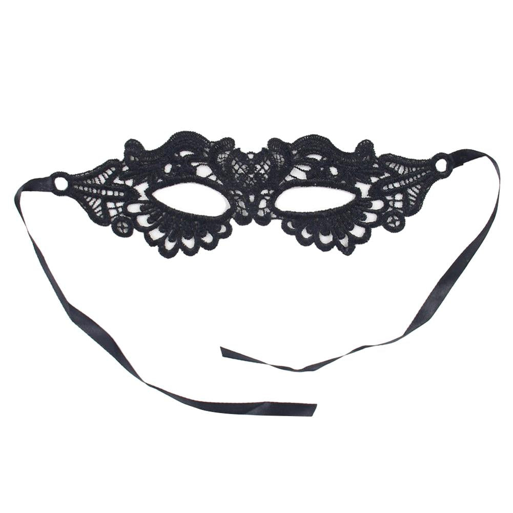 Damen Karnevalsmaske Hohle Spitze Maskerade Gesichtsmaske Prinzessin Abschlussball Party Requisiten Schwarze Augenmaske Halloween Kostüm für Frauen