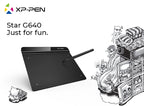 XPPen Star G640 Grafiktablett 6 x 4 Zoll, 8192 Druckstufen, unterstützt Windows, Mac, Digitales Zeichentablett für Zeichnen & OSU-Spiel