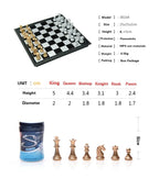Magnetisches Internationales Schachfiguren-Set, klappbares Tischbrett, 3 verschiedene Größen, 36x31cm König 7.2cm