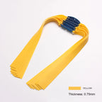6pcs Slingshot Hunting Powerful Flat Rubber Band 0.45-1.4 mm High Elasticity Outdoor Catapult Shooting Accessories