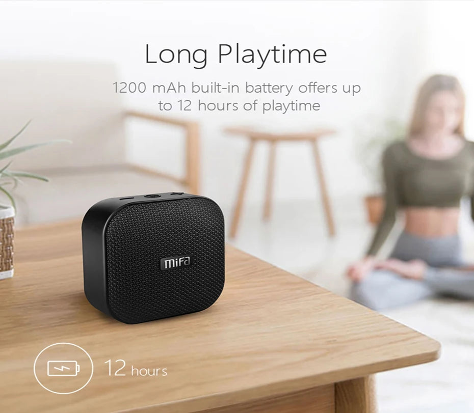 Mifa A1 Kabelloser Bluetooth Lautsprecher Wasserdichter Mini tragbarer Stereo-Musik-Outdoor-Freisprechlautsprecher für iPhone für Samsung-Telefone