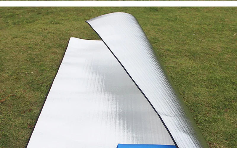 Aluminiumfolie Feuchtigkeitsdichte Unterlage Outdoor Camping Wasserdichte Zeltunterlage Tragbare Picknickmatte Leichte Wander Schlafunterlage