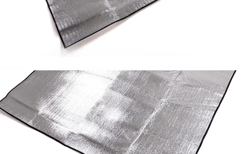 Aluminiumfolie Feuchtigkeitsdichte Unterlage Outdoor Camping Wasserdichte Zeltunterlage Tragbare Picknickmatte Leichte Wander Schlafunterlage