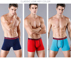 4 Stück Boxershorts Herrenslips Homme Unterhosen Boxershorts Unterwäsche für Männer Baumwolle Herren-Paar Sexy Set Calecon Lot Soft Box