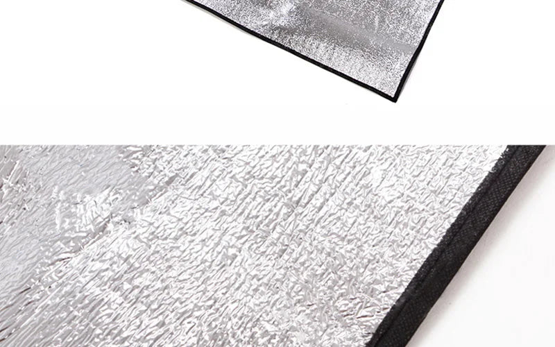 Aluminiumfolie Feuchtigkeitsdichte Unterlage Outdoor Camping Wasserdichte Zeltunterlage Tragbare Picknickmatte Leichte Wander Schlafunterlage
