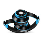 Bunter Stereo-Audio-MP3-Bluetooth-Kopfhörer, kabellos, mit SD-Kartenunterstützung und Mikrofon, 20 Stunden Wiedergabe