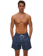 Escatch Schnelltrocknende Sommer Badeshorts für Herren, Beach Boardshorts, Badehosen für Männer, Schwimmhosen, Herren Sportbekleidung, Strandmode, Fitness Übergrößen